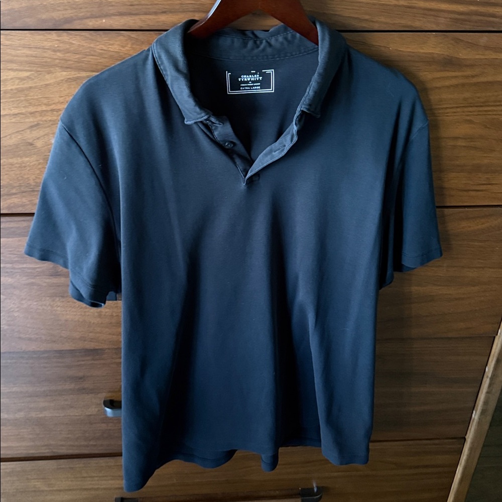 Charles Tyrwhitt Black Polo Shirt